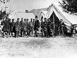 Jonathan Prints: Abraham Lincoln at Antietam, (l-r) Col