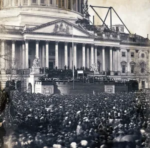 Images Dated 15th April 2008: Abraham Lincoln's first inauguration on March 4