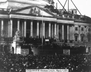 Images Dated 15th April 2008: Abraham Lincoln's first inauguration on March 4