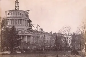 1410lito Prints: Abraham Lincoln's subdued first inauguration was attended by a small crowd at the U