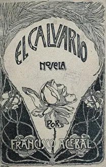 Foreground Prints: ACEBAL, Francisco (1866-1933). Cover of a novel of contemporary customs 'El Calvario' (The Calvary)