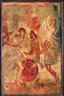 Shield Prints: Achilles in Sciro, by unknown artist