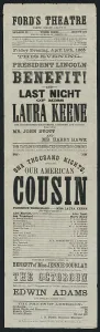 Assassination Prints: Advertisement for the April 14