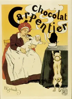 Advertising Agent Prints: Advertisement of the chocolate brand 'Carpentier' (1895)