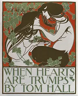 Loving Prints: Advertisment of the novel 'When Hearts are Trumps by Tom Hall'