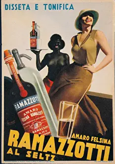 Waitress Prints: Advertising poster for Amaro Felsina Ramazzotti