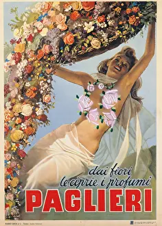 One Young Woman Only Prints: Advertising poster dai fiori le ciprie i profumi Paglieri