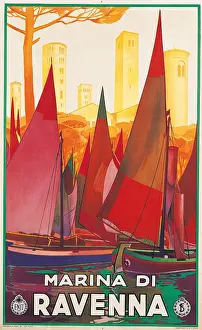 Sail Prints: Advertising poster for Marina di Ravenna