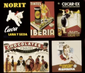 Advertising Agent Prints: Advertising posters of Norit, Tintes Iberia