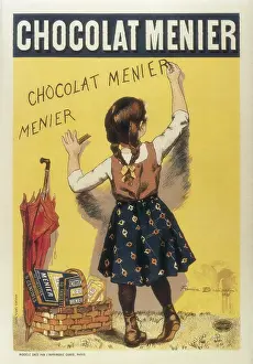 To Write Prints: Advertisement sign for 'Chocolat Menier'