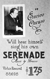 Caruso Prints: Advertisement for Victor Records