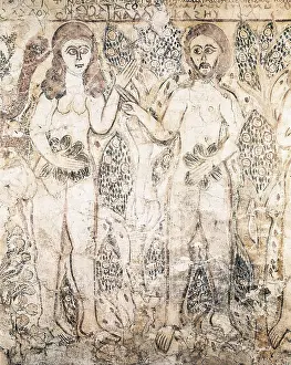 Adam Prints: Adam and Eve. 10th c. Coptic art