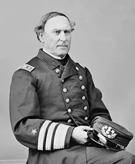 Admirals Prints: Admiral David Farragut, served in the US Navy from 1810 until his death in 1870