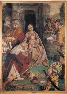 Catholicism Prints: Adoration of the Magi, by Gaudenzio Ferrari