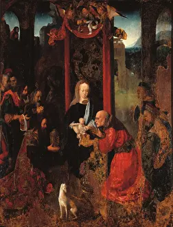 Oil On Board Prints: Adoration of the Magi, by Master of the Virgo inter Virgines