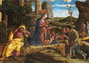 Renaissance Prints: ADORATION OF THE SHEPHERDS, by Andrea Mantegna