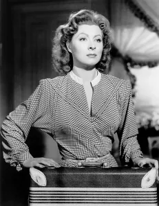 Padded Shoulders Prints: ADVENTURE, Greer Garson, 1945