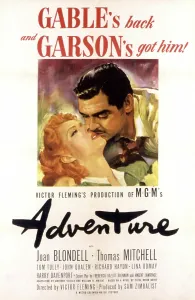 2007 Prints: ADVENTURE, Greer Garson, Clark Gable, 1945