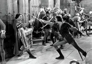 Duel Prints: ADVENTURES OF ROBIN HOOD, Basil Rathbone, Errol Flynn, 1938