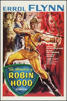Arrow Prints: THE ADVENTURES OF ROBIN HOOD, from left: Olivia de Havilland