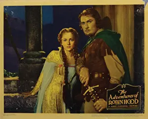 Braids Prints: THE ADVENTURES OF ROBIN HOOD, Olivia de Havilland, Errol Flynn, 1938