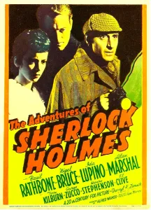 THE ADVENTURES OF SHERLOCK HOLMES, Ida Lupino, Alan Marshal, Basil Rathbone, 1939, TM and copyright 20th Century Fox Film Corp. All rights reserved / Courtesy: Everett Collection