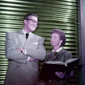 Reeves Prints: ADVENTURES OF SUPERMAN, from left: George Reeves, Noel Neill, 1952-1958