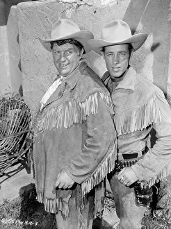 1950s Tv Prints: ADVENTURES OF WILD BILL HICKOK, from left: Andy Devine, Guy Madison, 1951-1958