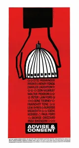 Images Dated 15th January 2014: ADVISE AND CONSET, US poster, 1962