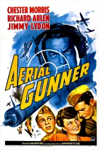 Plane Prints: AERIAL GUNNER, US poster, center: Chester Morris