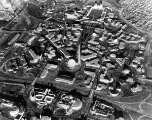 Worlds Fair Prints: Aerial view of the 1939 New York World's Fair