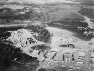 Housing Projects Prints: Aerial view of Greenbelt, Maryland