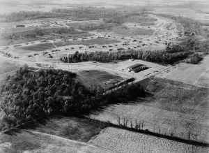 Images Dated 6th March 2012: Aerial view of Jersey Homesteads