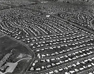 Lcgr1409 Prints: An Aerial view of the Levittown housing project in Pennsylvania