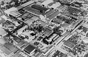 Hollywood Prints: Aerial view of Paramount Studios in Hollywood, ca. 1947
