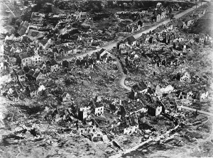 Images Dated 3rd December 2012: Aerial view of ruins of Vaux, France