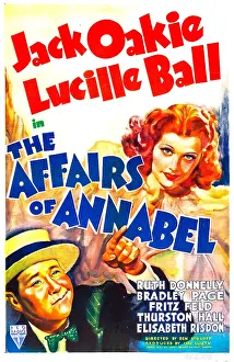 Oakie Prints: THE AFFAIRS OF ANNABEL, US poster, from left: Jack Oakie, Lucille Ball, 1938