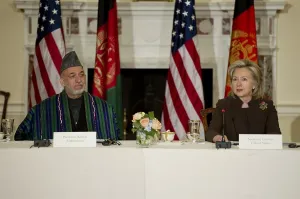 Ethnic Clothing Prints: Afghan President Hamid Karzai and Sec