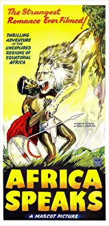 Native Prints: AFRICA SPEAKS, poster art, 1930