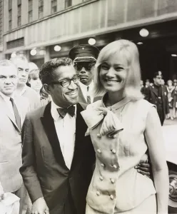 Entertainers Prints: African America Actor Sammy Davis and his Swedish born wife, actress May Britt