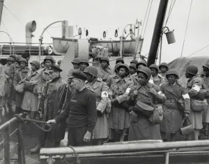 Scotland Prints: African America U.S. Army Nurses arrive at Greenock