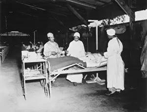 Patients Prints: African American Army nurses in surgical ward at Milne Bay