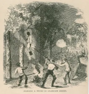 Ecrem Prints: An African American was attacked by a mob of 400 and then hung from a tree