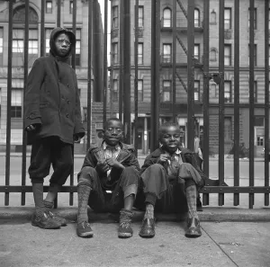 Sneakers Prints: Three African American boys in Harlem. May 1943 photo by Gordon Parks