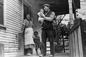 West Virginia Prints: African American coal miner, his wife