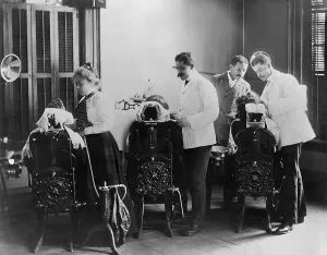 Patients Prints: African American dentistry students practicing at Howard University