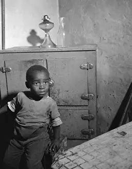 Assistance Prints: African American farmer Harry Handy and his daughter, in St. Mary's County, Maryland