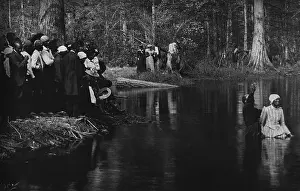 Clergy Prints: An African American full immersion baptism at Aiken