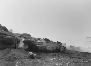 Under Fire Prints: Two African American landing craft drivers become riflemen on Iwo Jima