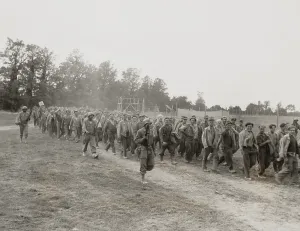 Guards Prints: African American military police guard German POW's in France